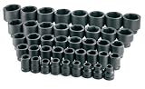 SK 85641 41 Piece 1-Inch Drive 6 Pt Standard Fractional Impact Socket Set