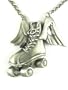 Kitsch n Kouture Derby Angel necklace Roller Derby Skate pendant