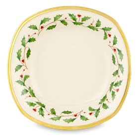 Lenox Holiday Square Pasta Soup Bowl by Lenox