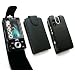 FLASH SUPERSTORE SONY ERICSSON W995 FLIP CASE/COVER/POUCH WITH BUILT IN PHONE HOLDER BLACK + SCREEN PROTECTOR
