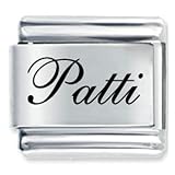 Name Patti Italian Charms Bracelet Link