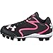 Under Armour Clean Up Baseball Cleat for Kid (12 Kids , Black/Pink)