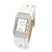 Fossil Ladies Jr9630 Ss/White Leather Strap White Dial Watch