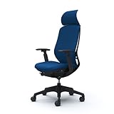 オカムラ オフィスチェア シルフィ― エキストラハイバック クッション アジャストアーム 樹脂脚 ブラックフレーム C68CXR-FSF3 ミディアムブルー