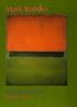 Mark Rothko: Subjects in Abstraction (Yale Publications in the History of Art)
