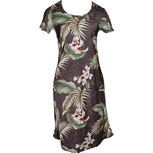 Wild Orchid Hawaiian Aloha Cap Sleeve Short Tank Dress