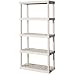 Sterilite 01558501 5-Shelf Shelving Unit, Platinum