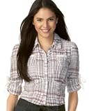 DKNY Jeans - DKNY Jeans Roll-Sleeve Corset-Style Shirt