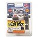 TZ2312PK BLACK ON WHITE - FOR ALL TZ MACHINES 2 Tape Value Pack  ( TZ2312PK )