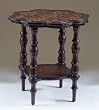 Antique Shoppe "Speckled Brown Blaze" End Table By Powell Furniture