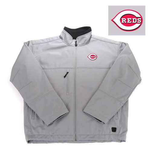 Cincinnati Reds MLB Explorer Fleece Jacket (Silver)