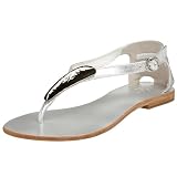 bo'em Women's Michelle Sandal,Silver,6 M US