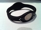 Core Balance Power Silicone Wristband, Medium (Black)