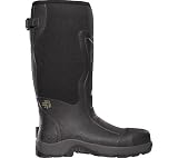 Men's Lacrosse Alpha Mudlite 16 inch Plain Toe Work Boots Black