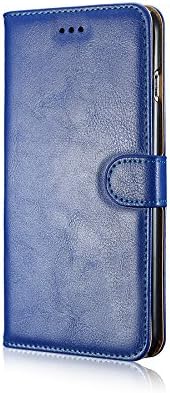 iPhone 6 Plus / iPhone 6s Plus wallet case [Magnetic Closure]iPhone 6 Plus leather case[Stand Featured]iPhone 6 Plus Flip Case [Credit Card holder](Blue)