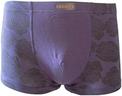 Oupaite Men's Cotton Underwear Briefs Medium Purple