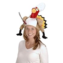 Plush Chef Turkey Hat Party Accessory (1 count) (1/Pkg)
