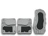 Niken Pedals; Aluminum Silver/Black Rubber; Manual;