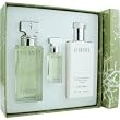 Eternity By Calvin Klein For Women. Set-eau De Parfum Spray 3.4 oz & Body Lotion 6.7 oz & Eau De Parfum Spray .5 oz Mini