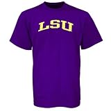 NCAA LSU Tigers Purple Arched T-shirt (Large)