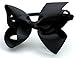 Syleia Fashion Headbands with 4 inch Bow, Set of 6 Blue, White, Black, Red, Purple, Rose School and Playtime Perfect Hair