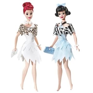 Barbie Collector Silver Label - THE FLINTSTONES - BETTY AND WILMA by Barbie