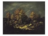 The Jean De Paris Heights in the Forest of Fontainebleau, 1867 Landscapes Giclee Poster Print by Narcisse Virgile Diaz de la Pena, 24x18