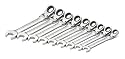 SK 89800 9 Piece 5/16-Inch to 3/4-Inch Locking Flex G-Pro Standard Ratcheting Wrench Set