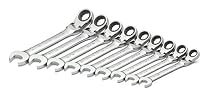 SK 89800 9 Piece 5/16-Inch to 3/4-Inch Locking Flex G-Pro Standard Ratcheting Wrench Set