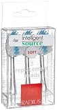 Radius Replacement Heads For Intelligent And Source Toothbrushes, (Manual), Soft Bristles, (Adult), 3-Count Box (Pack of 4)