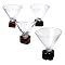 Poker Martini Glasses Set of 4