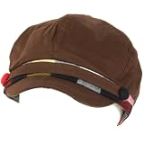 New Cotton Plaid Lining Newsboy Cabbie Gatsby Cap Hat Brown