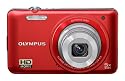 Olympus VG-130 Digitalkamera (14 Megapixel, 5-fach opt. Zoom, 7,6 cm (3 Zoll) Display, bildstabilisiert) rot