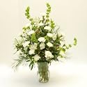 Glorious White Carnation Bouquet