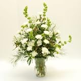 Glorious White Carnation Bouquet
