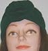 Hb148, Hand Made Eighties Vintage Double Knit Wool Jersey Headband with Rosette for Women and Teens