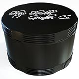 Herb Grinder with Pollen Catcher - [60% SALE] Use For Medical Herbs, Tobacco, Spices & Coffee - Revolutionary Fast Fluff Grip Shreds Herbs in Seconds - Strong & Durable Unique Chunky Teeth Design. 2" Extra Hardened with Free Pouch & Scraper