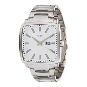 Esprit - ES101871004 - Smart Trick Silver - Montre Homme - Quartz Analogique - Cadran Blanc - Bracelet Acier Argent