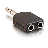 Cables To Go Adapter (6,3 mm Stereo-Klinkenstecker / 2 x 6,3 mm Stereo-Klinkenkupplung) (UK Import)