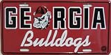 Georgia Bulldogs Metal License Plate