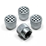 MINI Cooper Checker Flag Logo Tire Stem Valve Caps by MINI