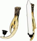 Antler Wall Mounted Candlestick Candle Holder, 2-pc Set, 8-inch
