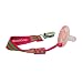 Booginhead Pacifier Holder, Pink Green Stripe