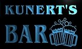 w034323-b KUNERT Name Home Bar Pub Beer Mugs Cheers Neon Light Sign