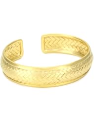 Satya Jewelry Gold Woven Cuff Bracelet