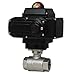W.E. Anderson 2-Piece NPT SS Ball Valve, WE01-FTD01-A, 1-1/4" 2 Position NEMA 4X Electric Actuator