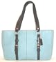 AUTHENTIC COACH MEDIUM LEATHER CHELSEA TOTE BAG - 12339 (BLUE)