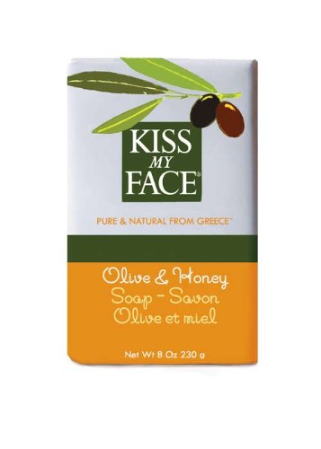 Kiss My Face Olive & Honey Bar Soap, 8-Ounce Bars (Pack of 8)
