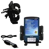 Toshiba e405 Auto Vent Holder with Car Charger - Uses Gomadic TipExchange