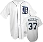 Kenny Rogers White Majestic MLB Home Replica Detroit Tigers Jersey